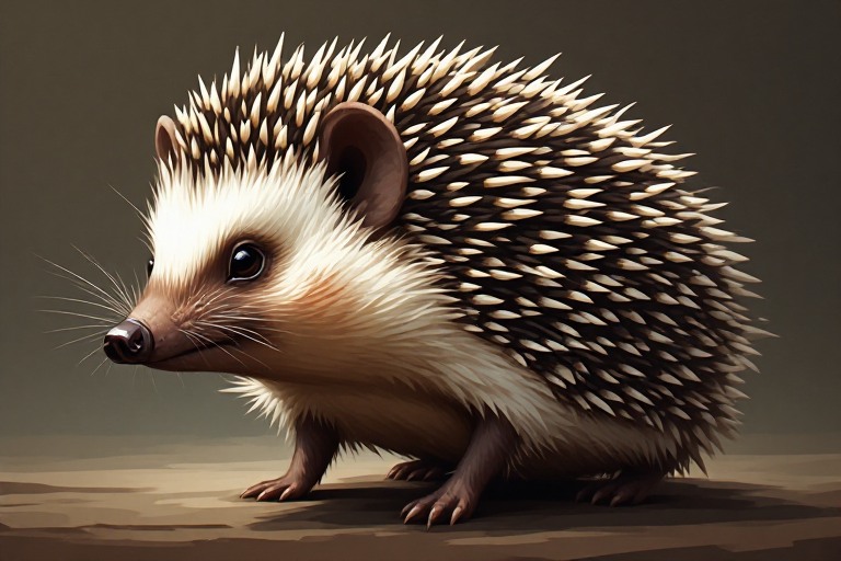 African Pygmy Hedgehog artwork piece 1