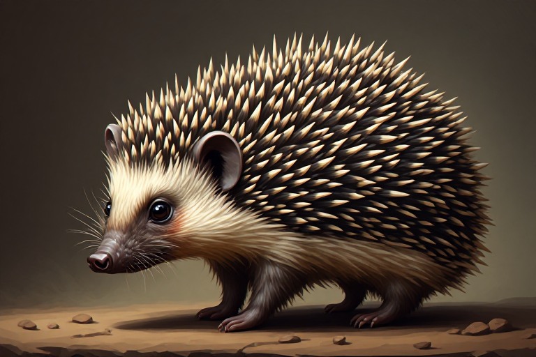 African Pygmy Hedgehog artwork piece 2