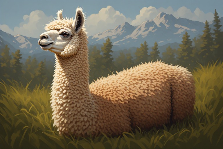 Alpaca artwork piece 1