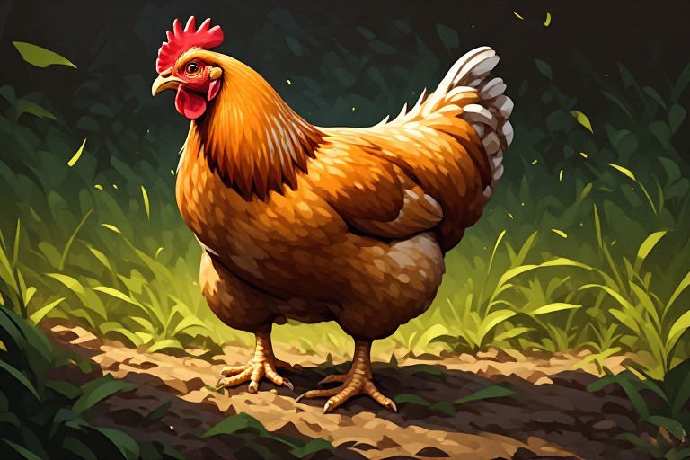 Backyard Chicken artwork piece 2