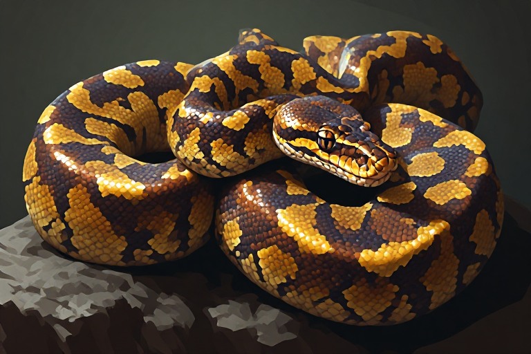 Ball Python (Royal Python) artwork piece 1