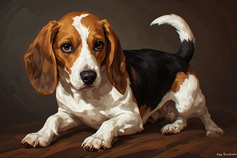 Beagle artwork piece 1