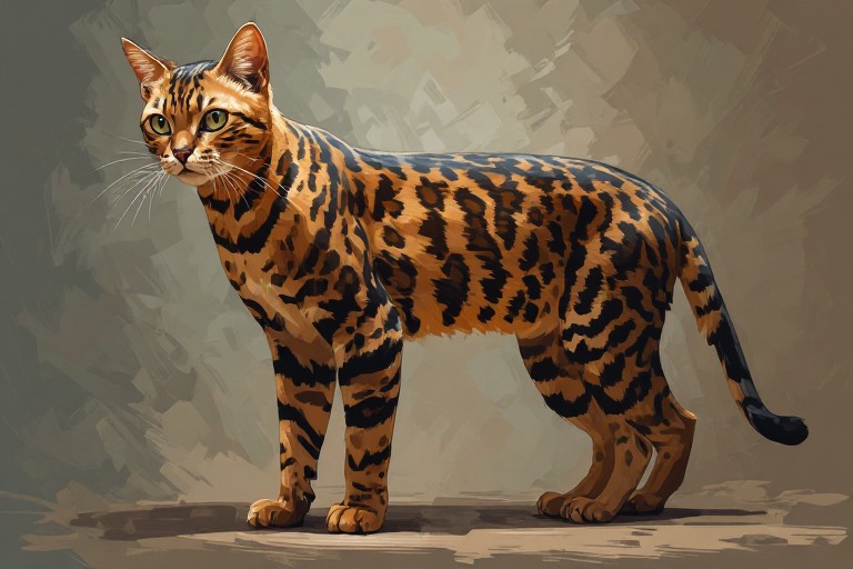 Bengal Cat artwork piece 2