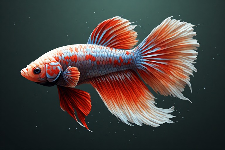 Betta Fish (Siamese Fighting Fish) artwork piece 2