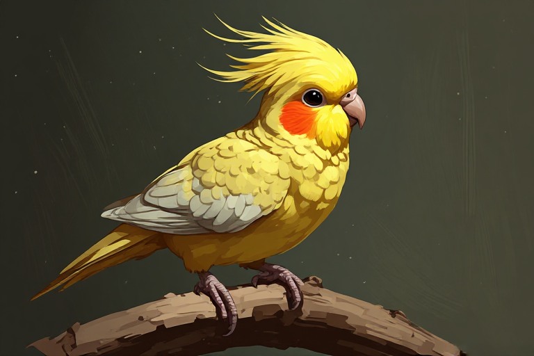 Cockatiel artwork piece 1