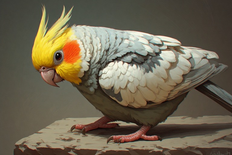 Cockatiel artwork piece 2