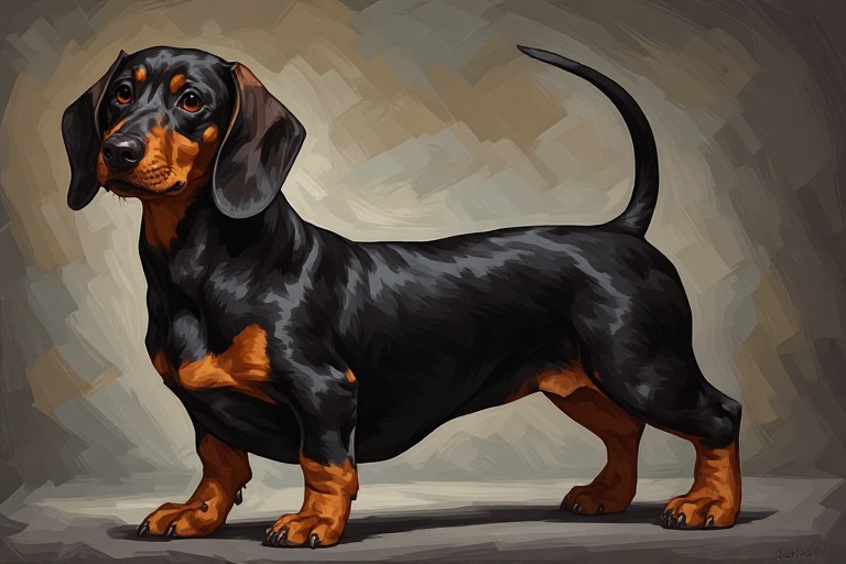 Dachshund (Weiner Dog) artwork piece 2