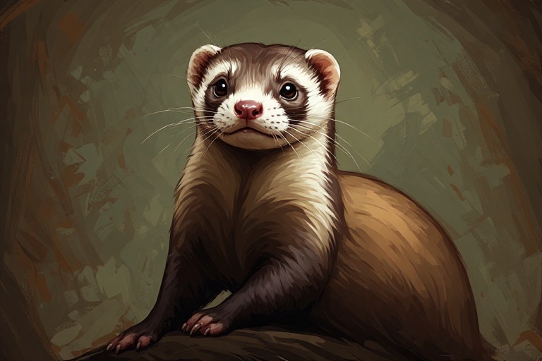 Ferret artwork piece 1