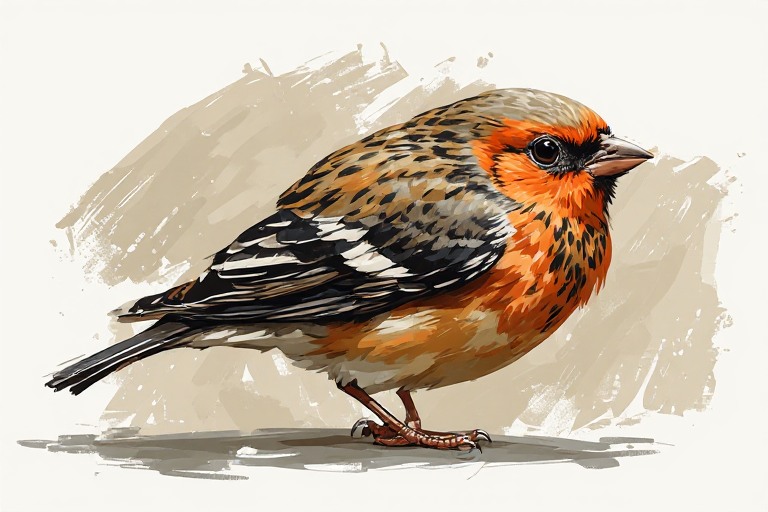 Zebra Finch artwork piece 2