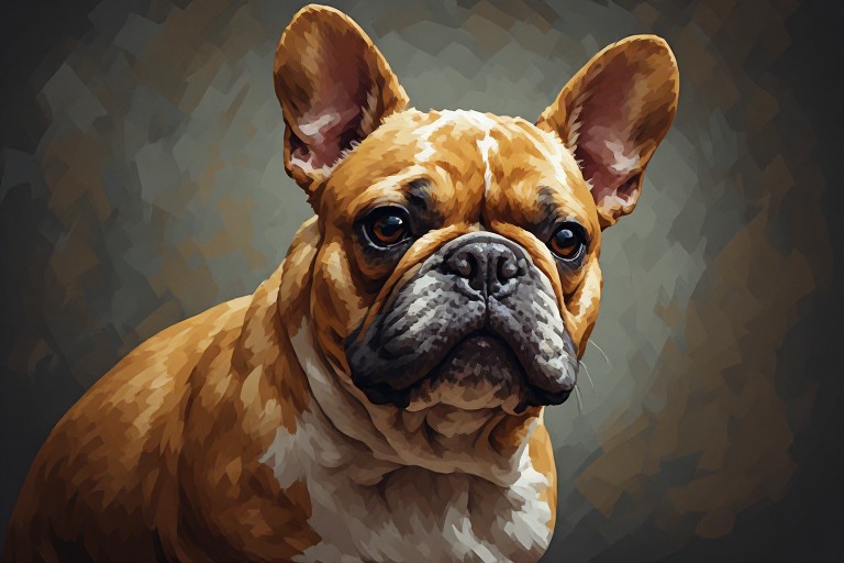 French Bulldog (Frenchie) artwork piece 1