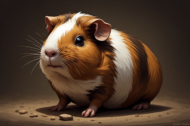 Guinea Pig (Cavy) artwork piece 2