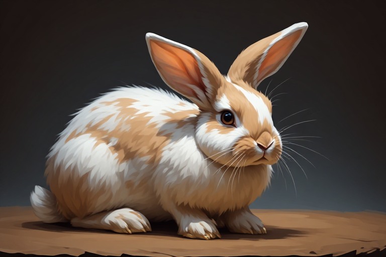 Holland Lop Rabbit artwork piece 1