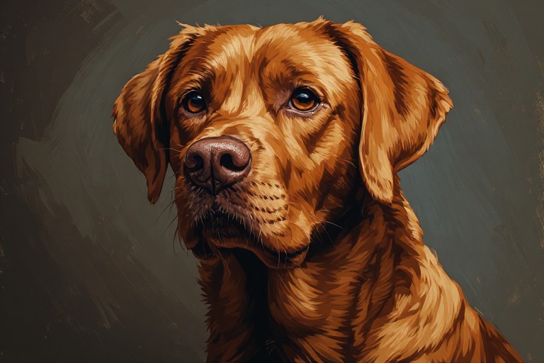 Labrador Retriever artwork piece 1