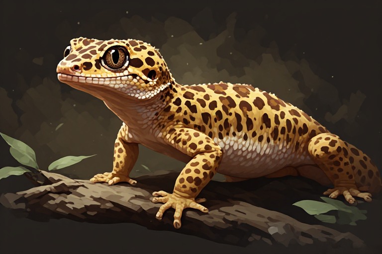 Leopard Gecko artwork piece 1