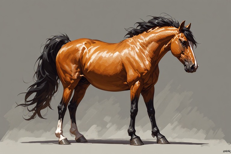 Miniature Horse artwork piece 1