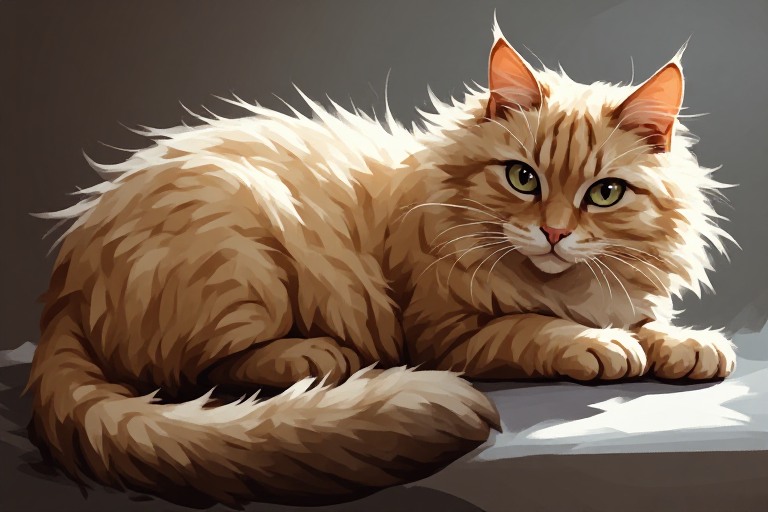 Persian Cat artwork piece 1
