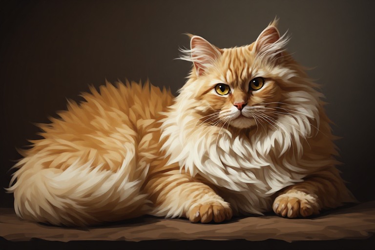 Persian Cat artwork piece 2