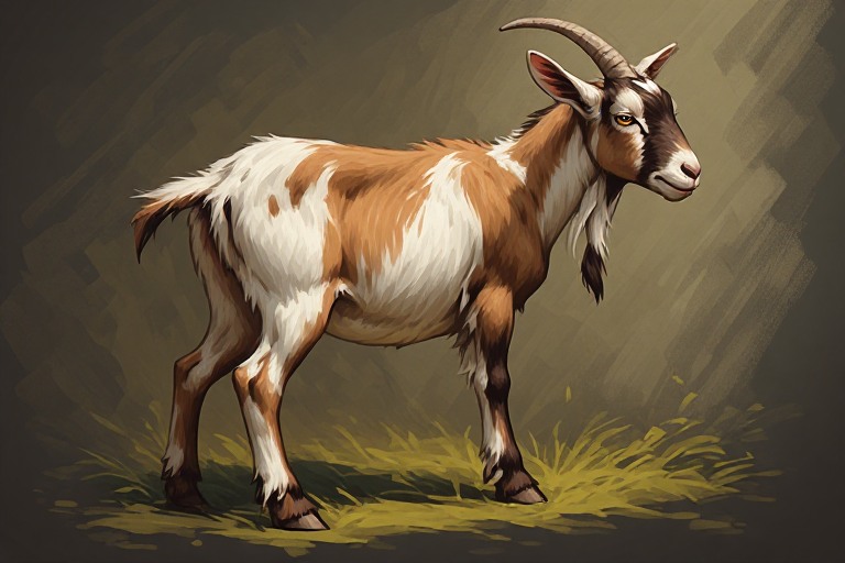 Pygmy Goat (African Pygmy) artwork piece 2