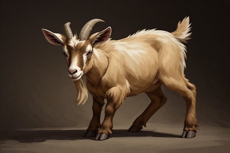 Pygmy Goat (African Pygmy) artwork piece 3