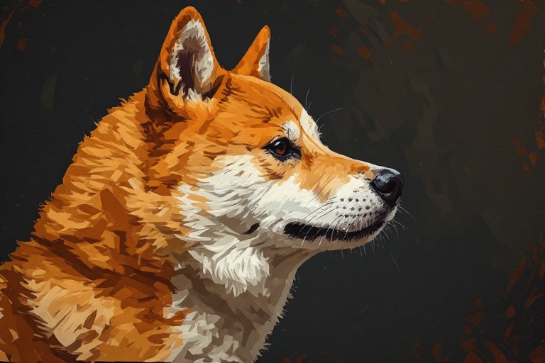 Shiba Inu artwork piece 1