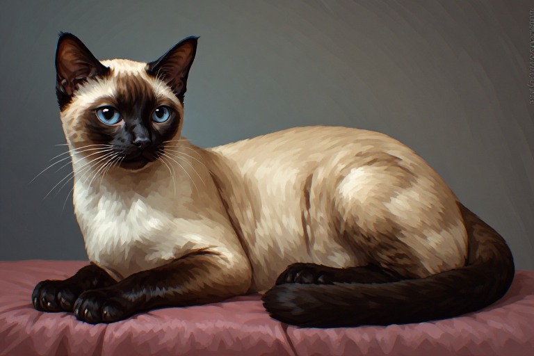 Siamese Cat artwork piece 2