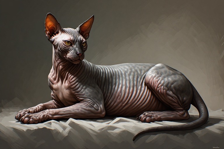 Sphynx Cat artwork piece 2