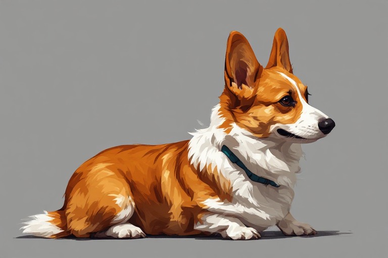 Pembroke Welsh Corgi artwork piece 1