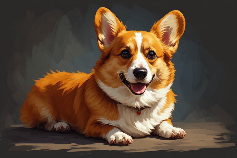 Pembroke Welsh Corgi artwork piece 2
